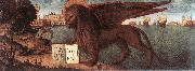 CARPACCIO, Vittore The Lion of St Mark fdg painting